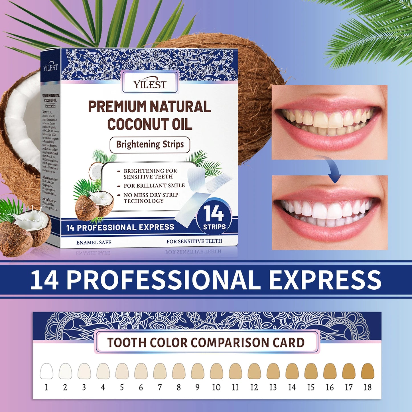 Whitening Strip for fresh and shine teeth